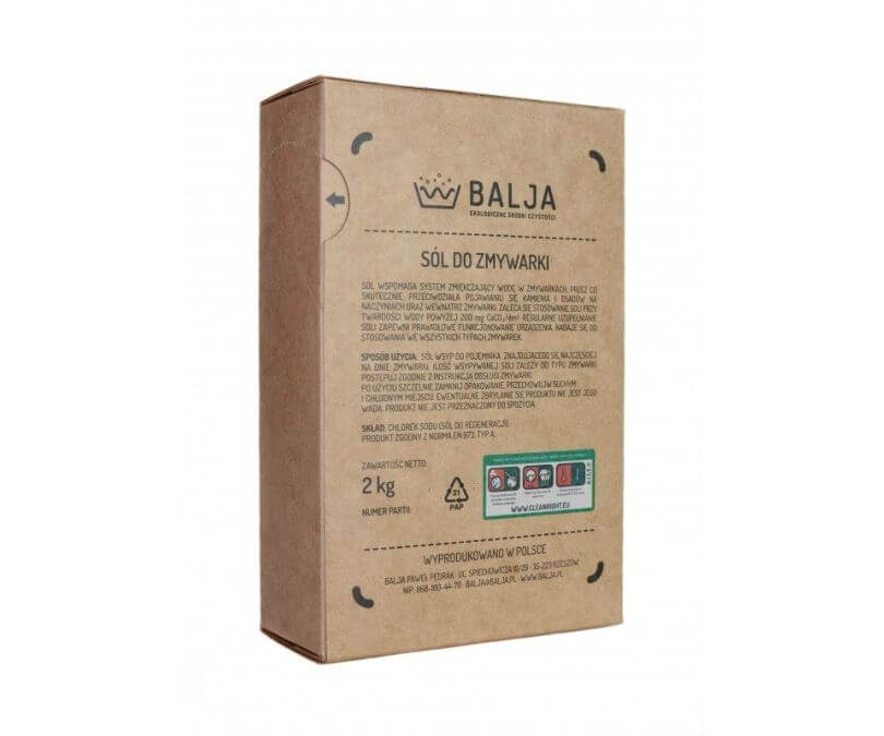 BALJA Ekologiczna Sól do zmywarki 2 kg